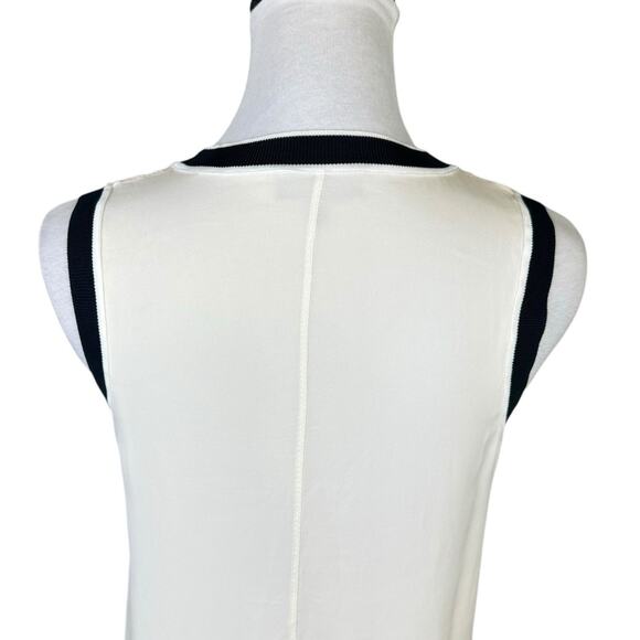 Rag & Bone Maude 100% Silk Georgette Ivory Cream Tank Sleeveless Top - Picture 7 of 12